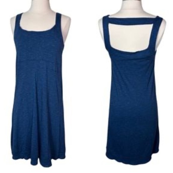 Horny Toad Toad & Co Navy Everyday Casual Tencel Organic Cotton Dress Size Large - Picture 1 of 9